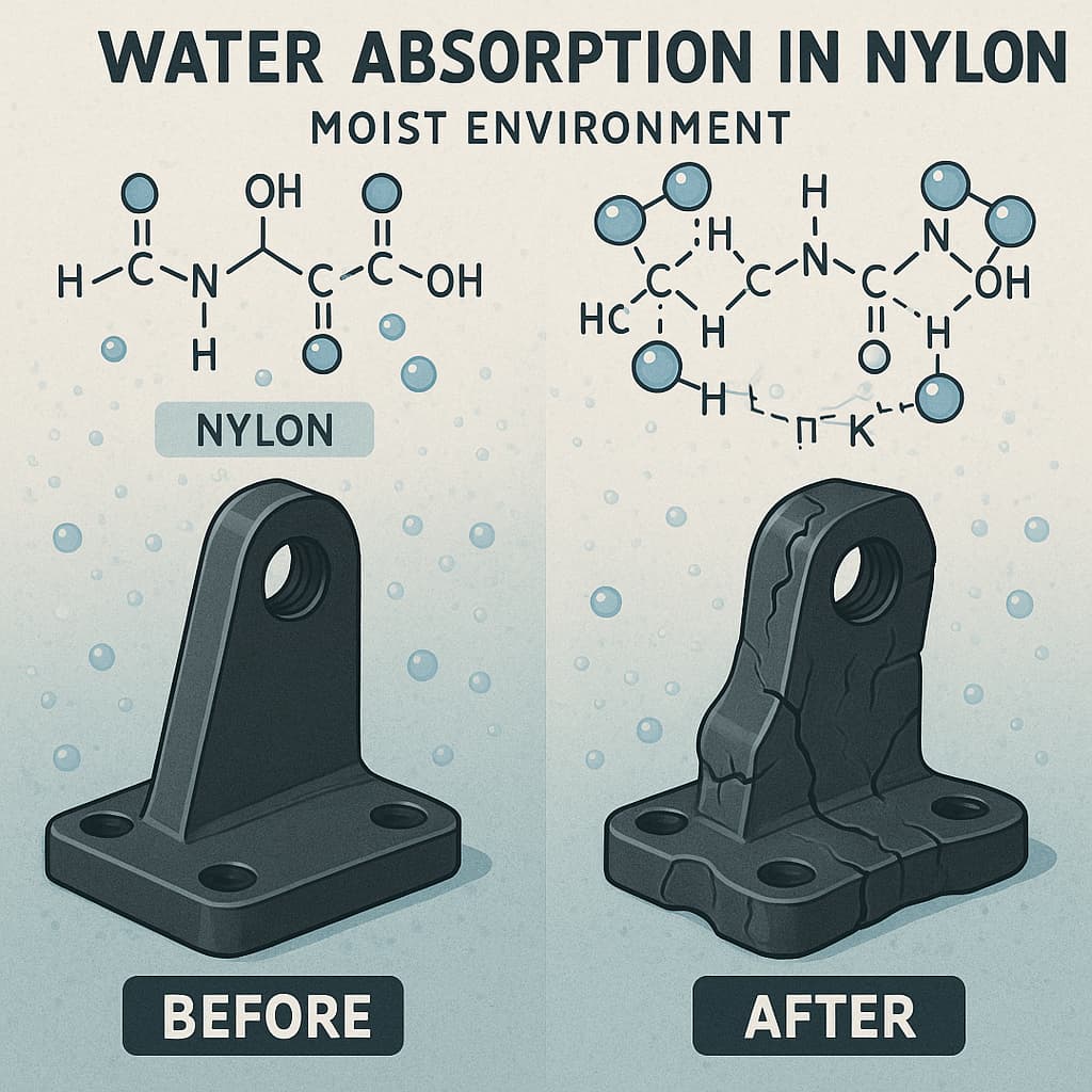 The Moisture Absorption Problem of Nylon: Why Does It Become Brittle, Deformed, and Fail?
