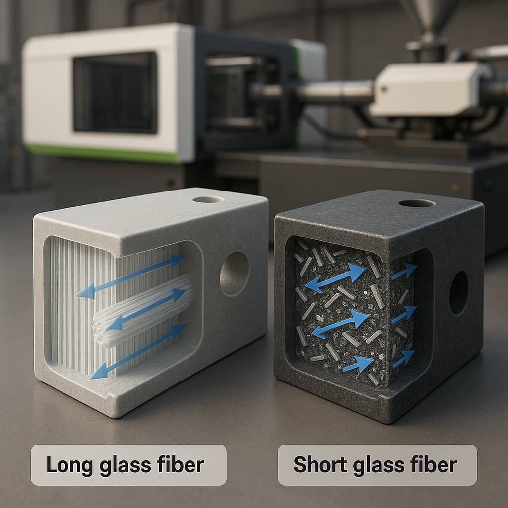 Long Glass Fiber vs. Short Glass Fiber Reinforced Nylon: Complete Comparison of Mechanical Performance and Processing Differences