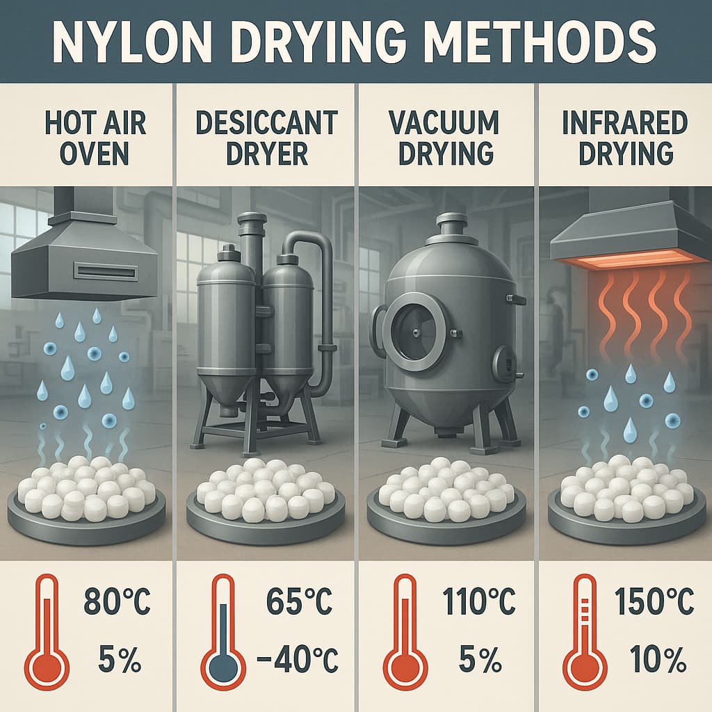 Poor Dimensional Stability in Hygroscopic Nylon? Comparison of 4 Drying Processes and Moisture Control Standards