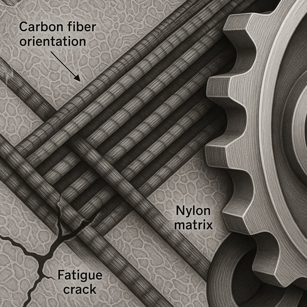 Fatigue Life Evaluation Methods for Carbon Fiber Reinforced Nylon in Mechanical Power Transmission Components