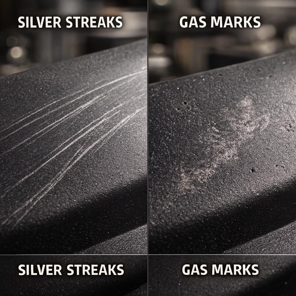 Analysis of Surface Defects of Injection-molded Nylon: Causes and Solutions of Silver Streaks, Gas Marks and Sink Marks