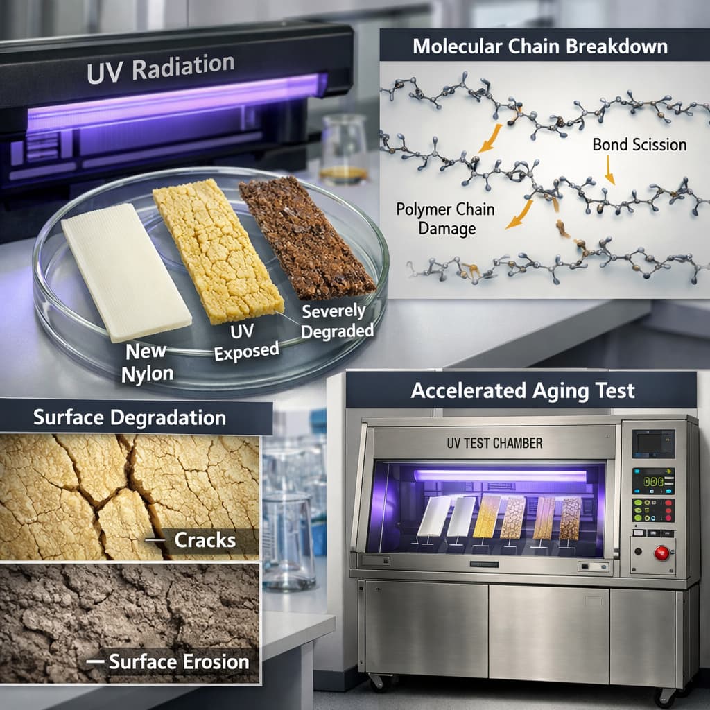 Weather Resistance Testing and UV Aging Model of Nylon Materials: How to Predict Outdoor Service Life?