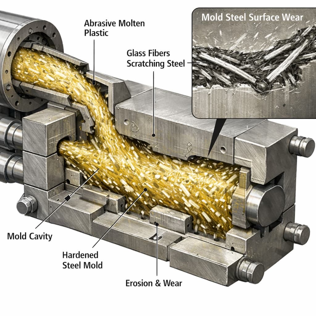 Is Higher Glass Fiber Content Always Better? An Analysis of Mold Life Issues Caused by Over-Reinforcement Section2