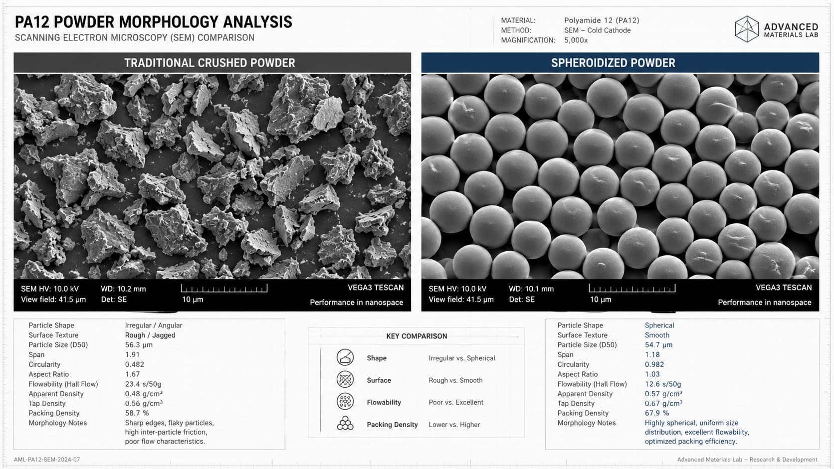 Ultimate Solution for Surface Roughness of Traditional PA12 Powder: Engineering Realization of Spheroidization Technology 01