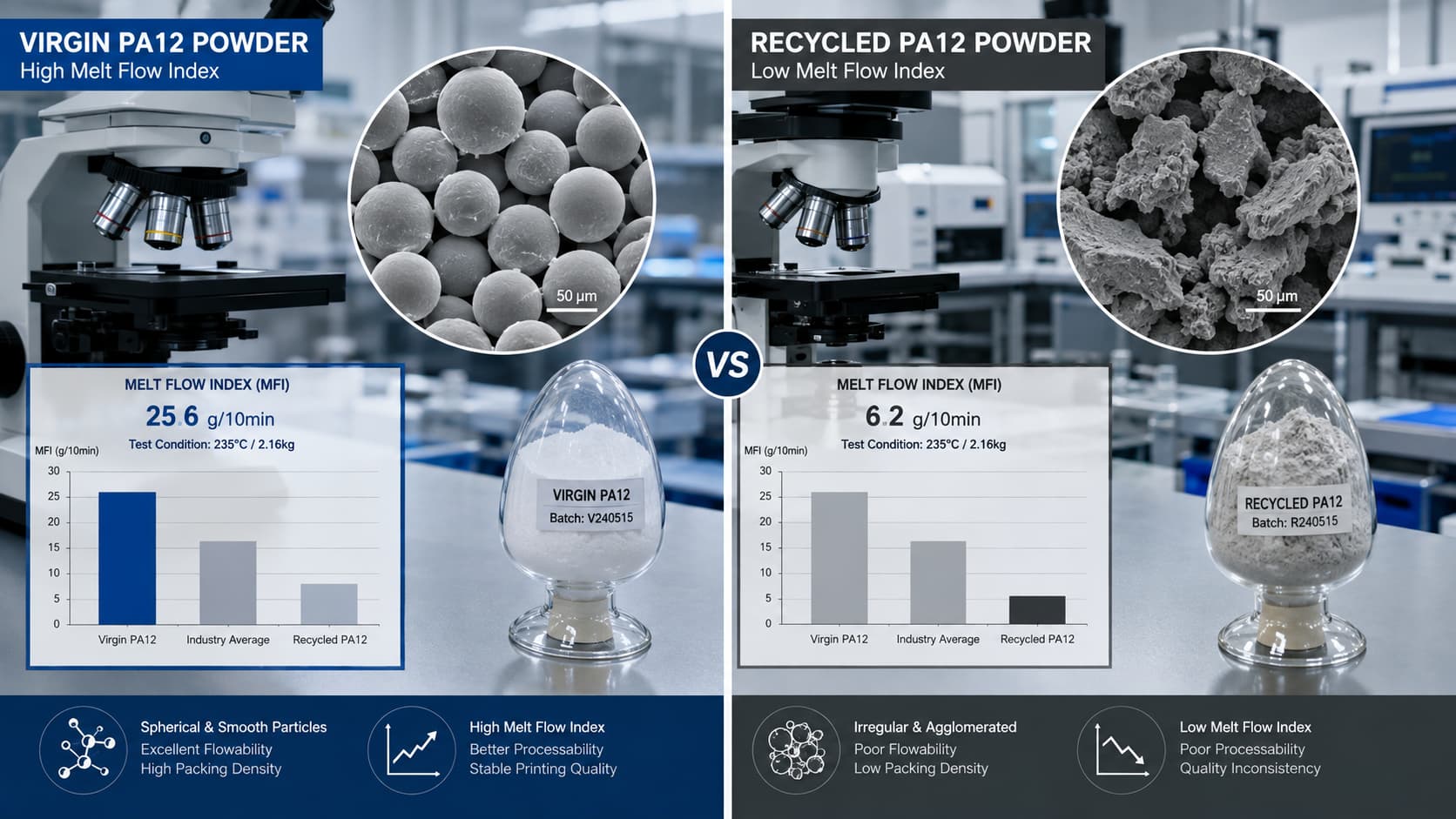 PA11 vs. PA12 Nylon Powder: How to Choose the Right Material for Your 3D Printing Projects  02